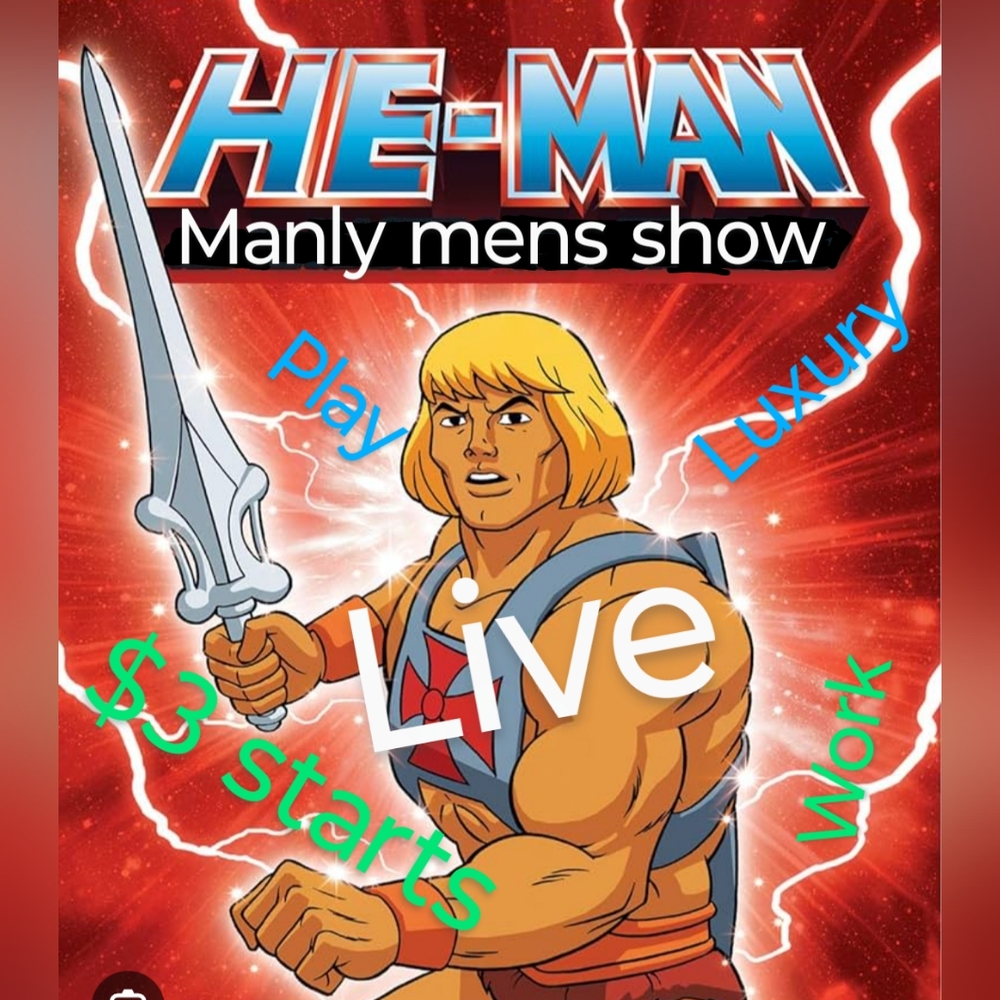 He-man manly men's show all sizes  $3 pallet pull